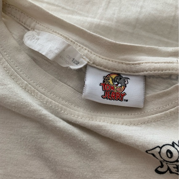 Zara Kids Tom and Jerry long sleeve tee, size 7. - Picture 2 of 4